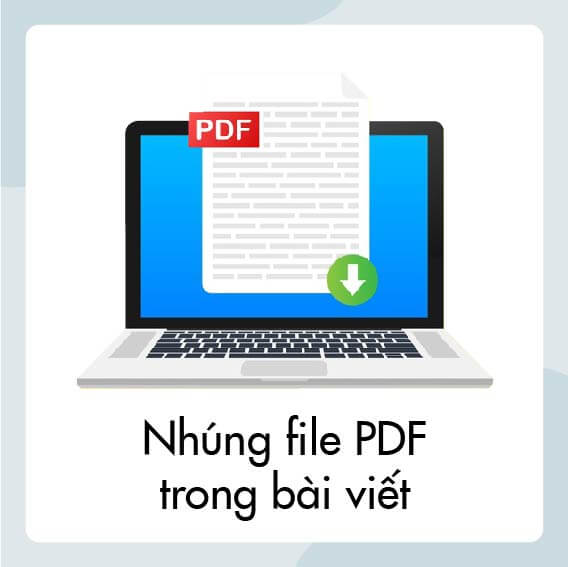 Nhúng file PDF trong bài viết